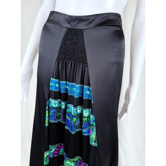 Vintage Roberto Cavalli silk maxi skirt size 40/S - Picture 2 of 8
